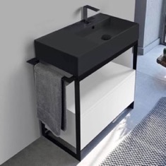 Modern  Console Vanity, 35 inch